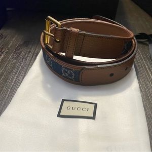 Gucci denim interlocking belt***SOLD***